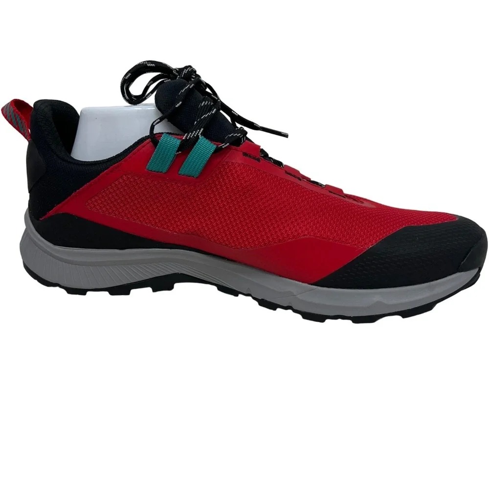 North Face Cragstone Red Black Men's Fabric Stretch  Hiking Shoe Size 12 US NWOB